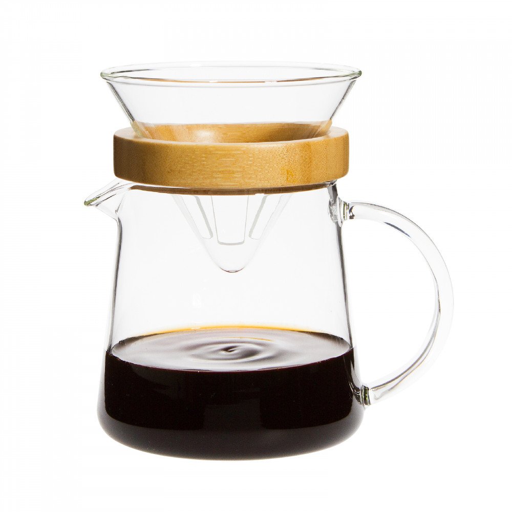 Trendglas German Glass Coffee Pour Over for Two